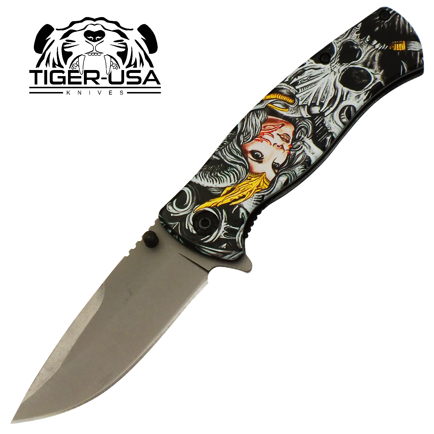 Beautiful Monster Spring Assisted Folding Knife